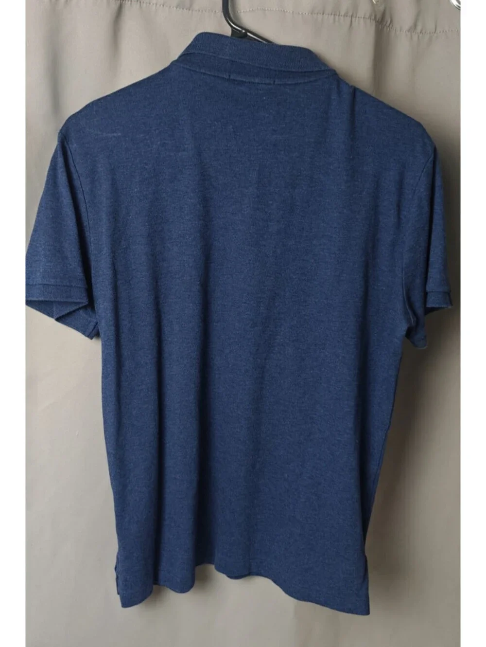 Ralph Lauren Polo Shirt Men Size M Heather Blue Classic Fit Preppy Pony Rugby
